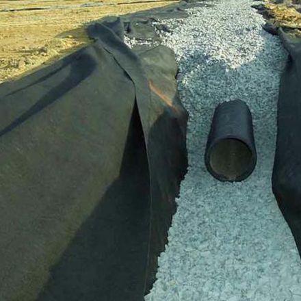 geotextile in pavement and drainage application